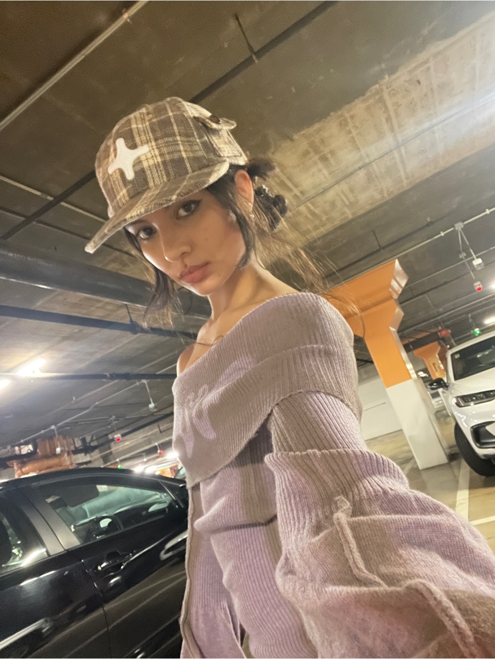 Tombogo wool-blend plaid baseball cap!